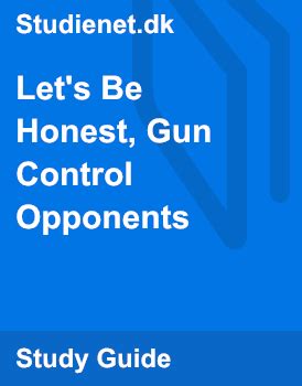 nick laure|Let's Be Honest, Gun Control Opponents .